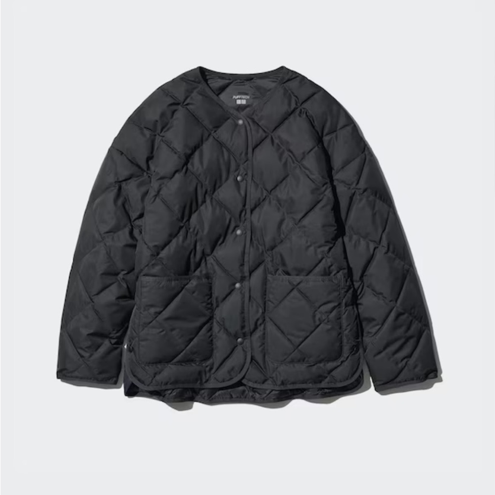 Uniqlo Women's Black Quilted Puff Tech